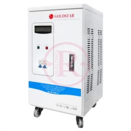 استابلایزر سروو موتوری تک فاز تثبیت کننده برق  توان 15000VA ولت آمپر یا 15KVA کیلو ولت آمپر گلداستار Goldstar (به اصطلاح 15000W وات یا 15KWکیلو وات)